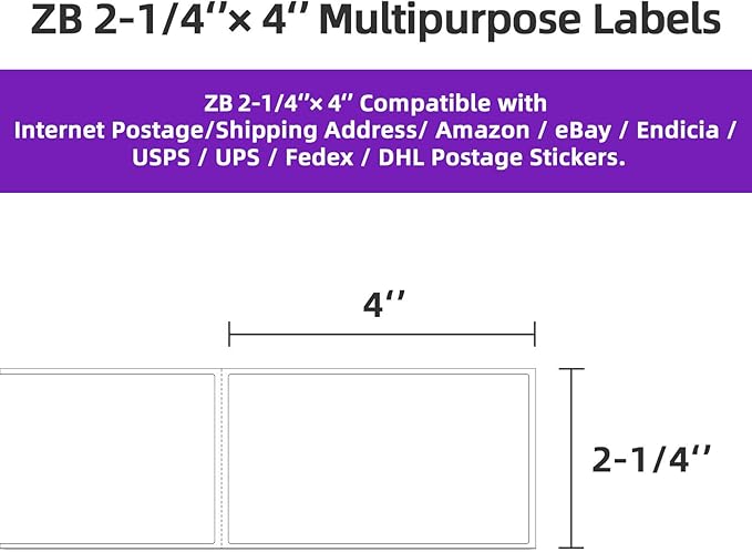 AveneMark 12 Rolls Direct Thermal Label 2.25" x 4" Shipping Labels - Image 3