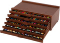 viswin 6-drawer art supply storage organizer, beech wood, main product view