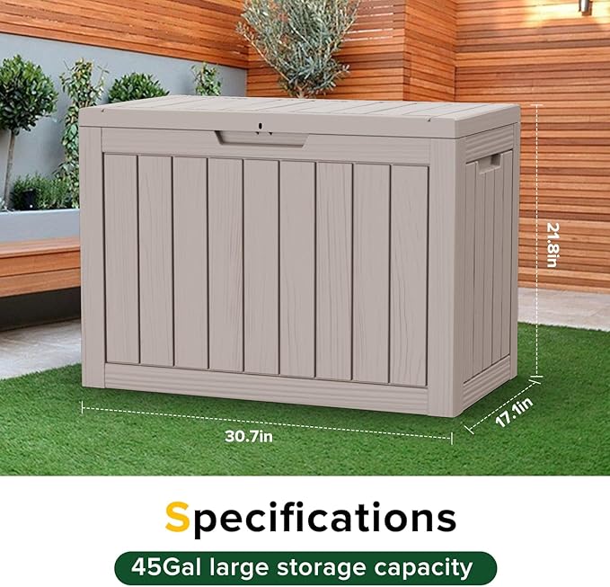 Yardgrace 45 Gallon Patio Storage Box - Image 8