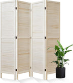 Room Dividers and Folding Privacy Screens, Wood Louvered Separators Divider Wall