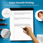 White Legal Pads 8.5 x 11 Notepads, 12 Pack Writing Paper Note Pads 8.5x11 - Image 5