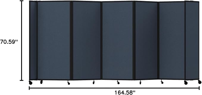Versare Room Divider 360 Portable Wall Partition | Folding Panels | Large - Image 9