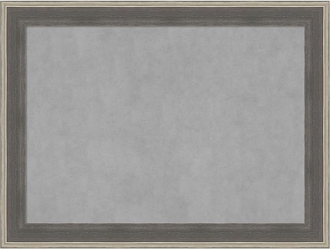 Amanti Art Grey Framed Magnetic Board 25x33 Medium Vision Board by AmantiArt