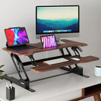 Mount-It! 38 Inch Standing Desk Converter, Sit Stand Desk Riser - Image 6