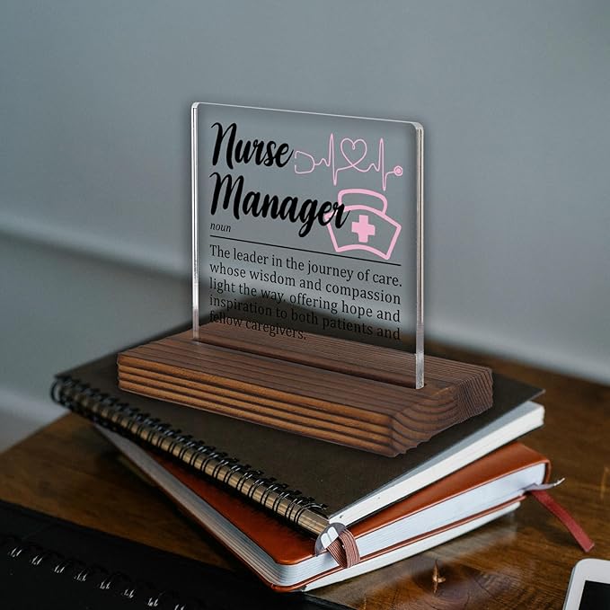 Nurse Manager Appreciation Gift Desk Sign, Thank You Gift - Image 2