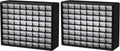 Akro-Mils 64-Drawer Plastic Storage Cabinet, 20-Inch W x 6-Inch D x 16-Inch H |