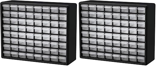 Akro-Mils 64-Drawer Plastic Storage Cabinet, 20-Inch W x 6-Inch D x 16-Inch H | by Akro-Mils