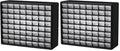 Akro-Mils 64-Drawer Plastic Storage Cabinet, 20-Inch W x 6-Inch D x 16-Inch H | by Akro-Mils