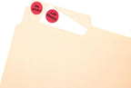 Avery Print/Write Self-Adhesive Removable Labels, 0.75 Inch Diameter, Red, 18 Packs (5466)