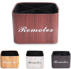 Hennaja Square Leather Art Supply Organizer, Remote Control Holder - Image 2