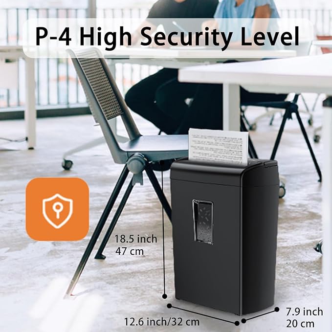 Bonsaii 10-Sheet Cross-Cut Paper Shredder - Image 3