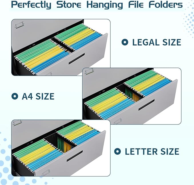 MIIIKO 4 Drawer Lateral Filing Cabinet - Image 5
