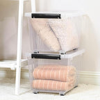 Citylife 54 QT Clear Plastic Storage Bins - Image 3