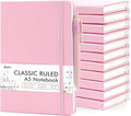 feela 12 Pack Notebooks Journals Bulk, Hardcover Notebook Classic Ruled Lined by feela