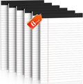 Nichela 5" x 8" Note Pads 6 Pack of Legal Pads 30 Sheets Notepad College Ruled by Nichela