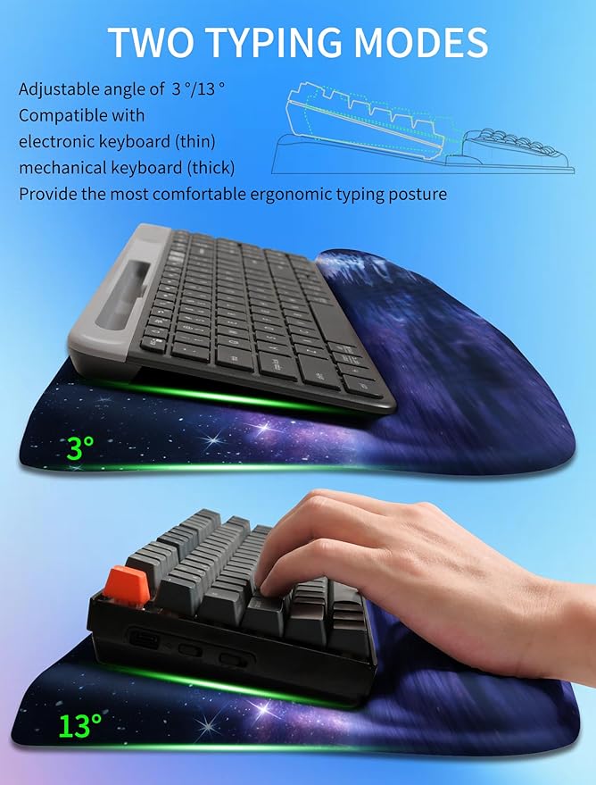 KUOSGM Ergonomic Wave Wrist Rest - Image 2