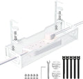 Under Desk Cable Management Tray, No Drill Mesh Desk Cable Tray, Wire by Unknown
