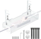 Under Desk Cable Management Tray, No Drill Mesh Desk Cable Tray, Wire by Unknown