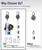 Autonomier 2Pack Heavy Duty Retractable Keychain, Unbreakable Embedded Body - Image 5