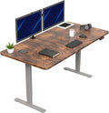 VIVO Electric 71 x 36 in Rustic Standing Desk, Memory Height Adjustment by VIVO