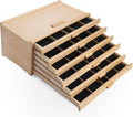 falling in art wooden pastel storage box with, main product view