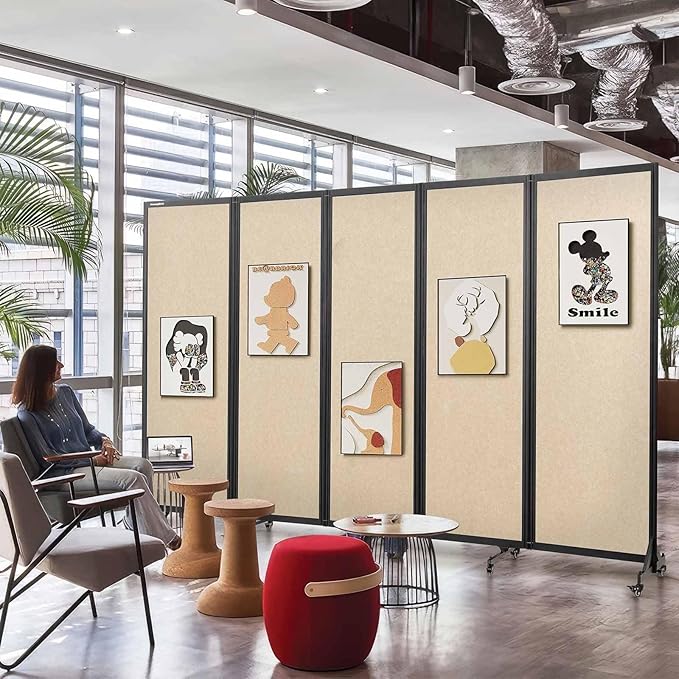 Strongbird Room Partition, Folding Privacy Divider, Office Partition Dividers - Image 2