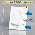 12 Pack Acrylic Sign Holder, Tabletop Plastic Paper Picture Frame Flyer - Image 2