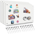 4 Pack White Magnetic Board, 17.5" x 11.4" Magnet Bulletin Board to Display by HYHOSHI