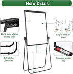 Stand White Board Magnetic 40 x 28 inches Dry Erase Board Double Sided Height - Image 8