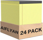 24 Pack Legal Pads 8.5 x 11 College Ruled Writing Pads, 720 Sheets Legal Note by Unknown