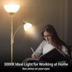 RISLG Floor Lamp, Standing lamp, Stepless Dimming Brightness, Included 9W and - Image 7
