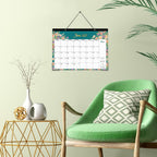 2027 Desk Calendar - January 2027 - December 2027, 17" x 12" | Large Desk Calendar, 12-Month Desktop/Wall Monthly Calendar for Home School, or Office - 12 Floral Patterns