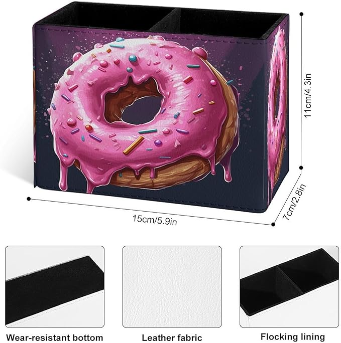 Famame Round Pink Dount Pencil Holder - Image 3