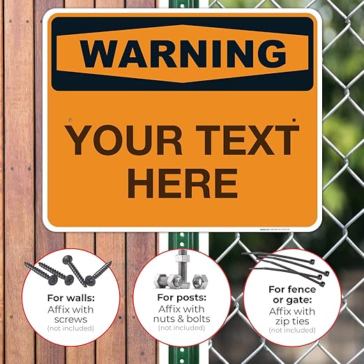 Custom Warning Sign, OSHA Sign, 24x30 Inches, Rust Free .063 Aluminum, Fade - Image 4