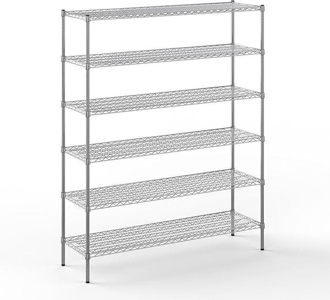 Regal Altair 18" Deep x 60" Wide x 74" Height Wire Shelving Kit | 6-Tier | NSF by Regal+Altair