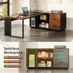 AODK 71 Inch Executive Desk, L Shaped Desk - Image 4