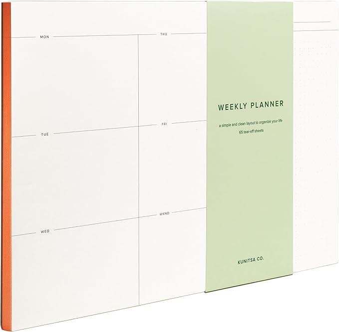 Weekly To-Do List Notepad – Desk Pad by KunitsaCo