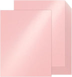 100 Sheets Pink Shimmer Cardstock 8.5 x 11 Iridescent Paper, Goefun 80lb Card by Goefun