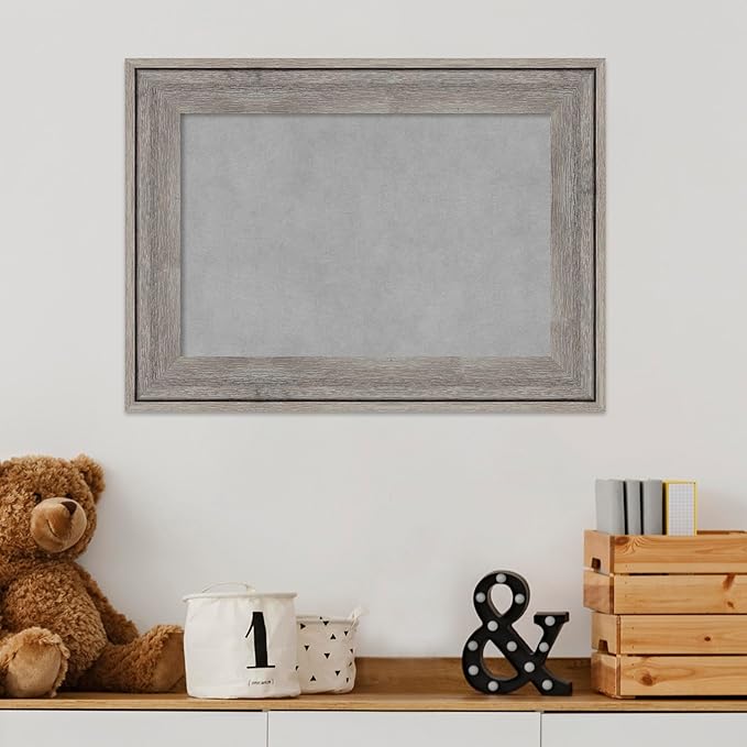 Amanti Art Grey Framed Magnetic Board 17x23 Small Vision Board - Image 5