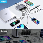 550W USB C Fast Charger Block, PD3.1 140W 8 Port USB Charging Station, GaN Ⅲ - Image 7