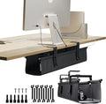 Ascrono Original No Drill Under Desk Cable Management Tray 27.3" by Ascrono