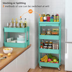 Calmootey 4-Tier Rolling Utility Cart - Image 7