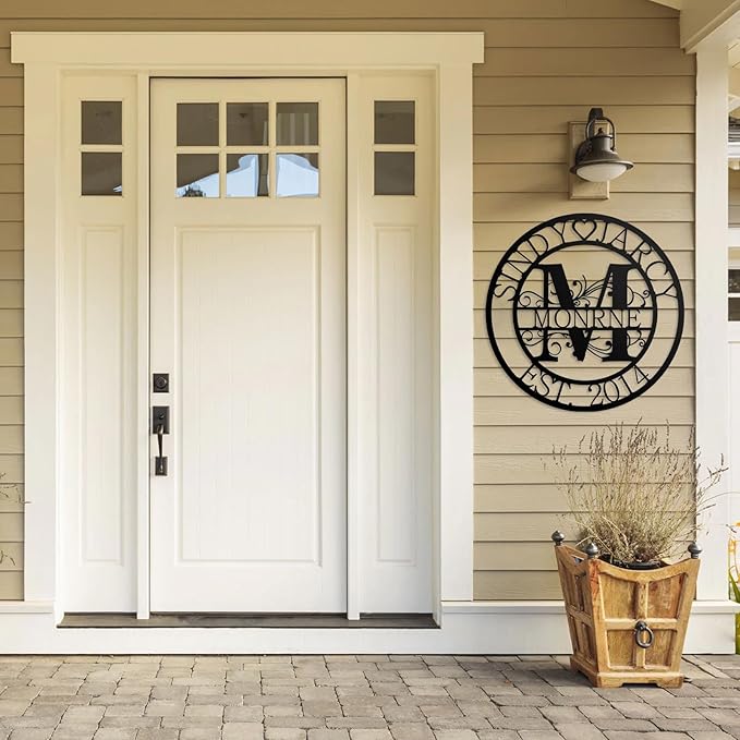 Custom Metal Sign | Personalized Family Name Sign | Monogram Wall Decor | Metal - Image 7