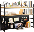 ZWCQSYS 2-Tier Desktop Bookshelf Hutch - Image 7
