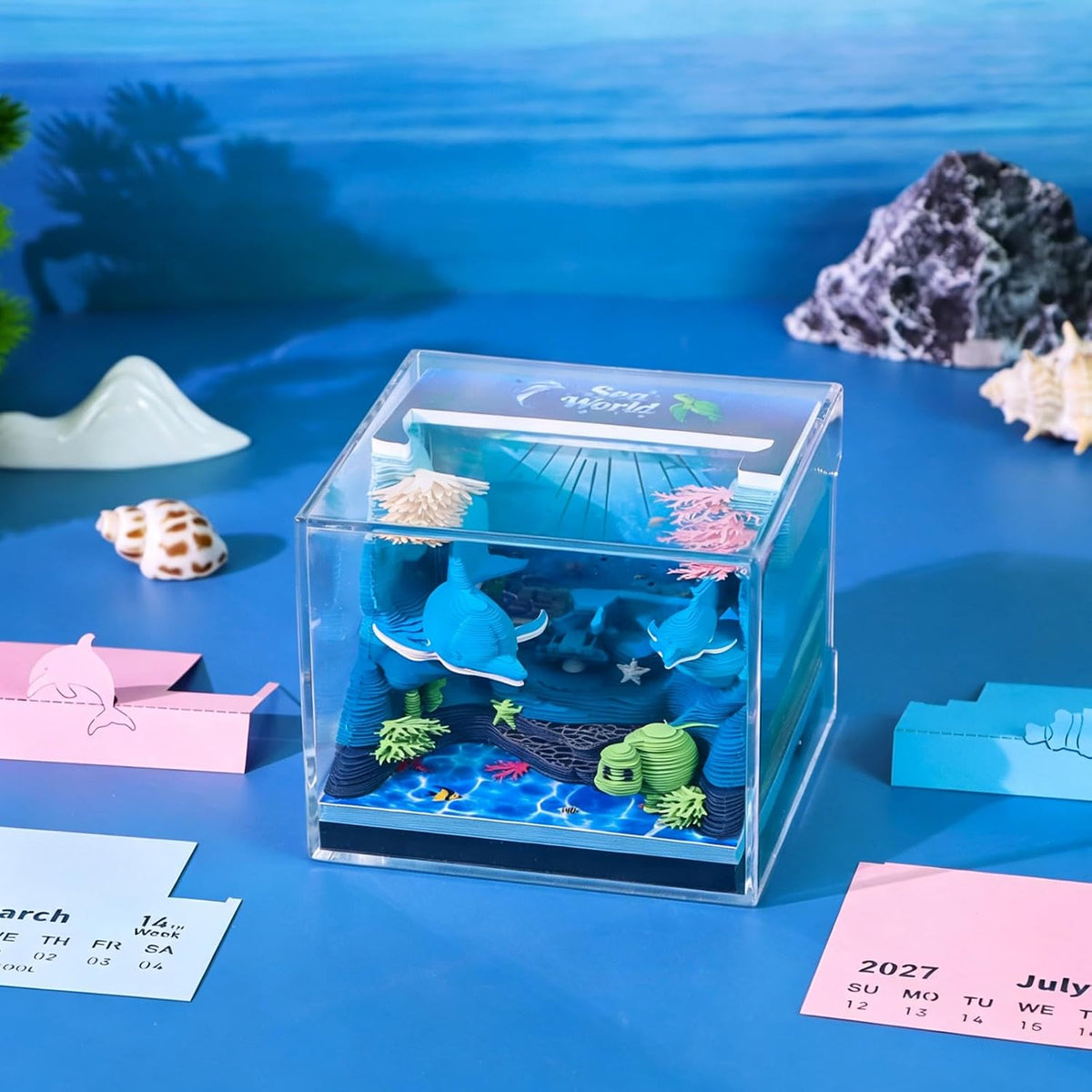 3D Memo Pad Time Piece Calendar 2027, 3D Calendar 2027