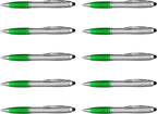 DISCOUNT PROMOS Stylus Ballpoint Pens Set of 10, Bulk Pack by DISCOUNTPROMOS