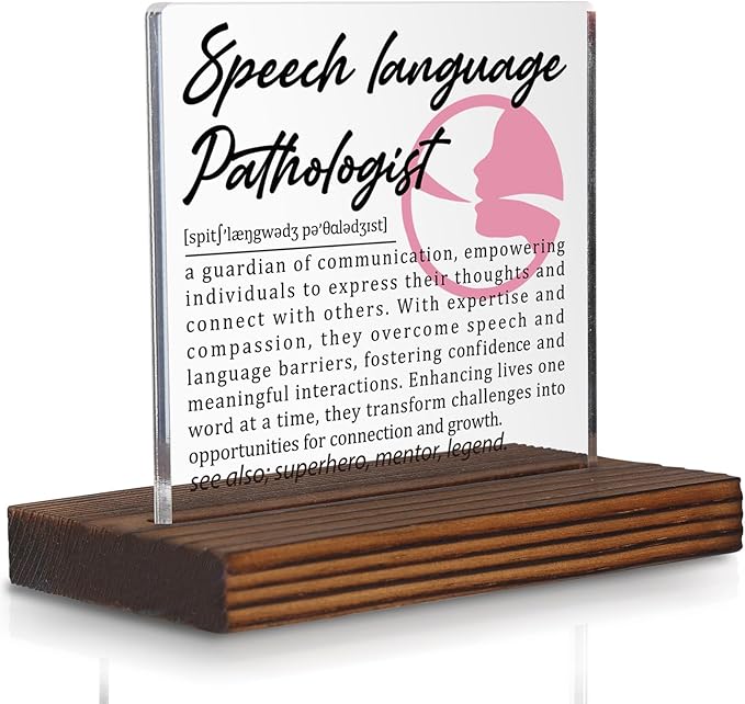 Speech Language Pathologist Gifts, Thank You Appreciation Gifts by Pariveca