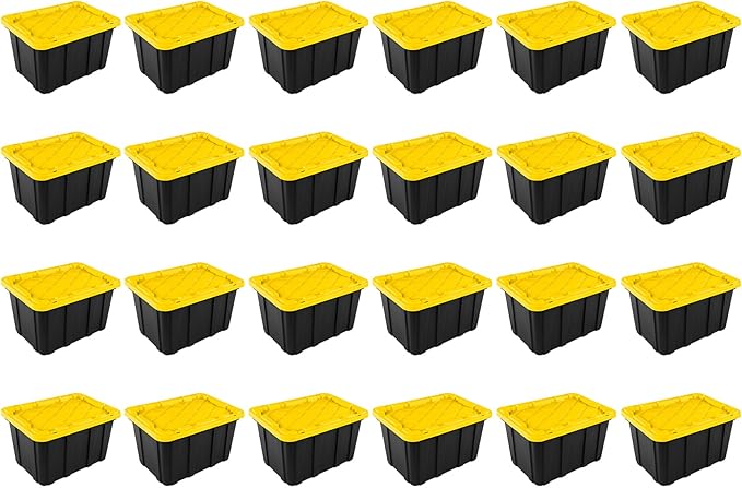 Sterilite 24-Pack Industrial Tote, Plastic Storage Container Bins - Image 2
