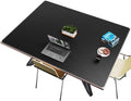 CENNBIE HUGE160 63" x 47" Black Leather Desk Mat by CENNBIE