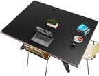CENNBIE HUGE160 63" x 47" Black Leather Desk Mat by CENNBIE